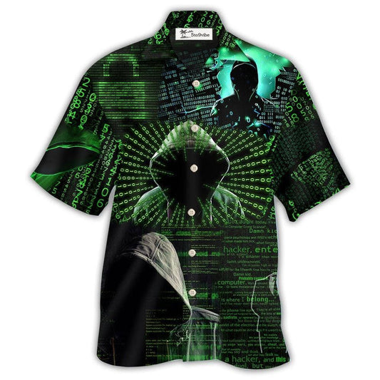 Hawaiian Shirt / Adults / S Hacker Cool Hacker - Hawaiian Shirt 