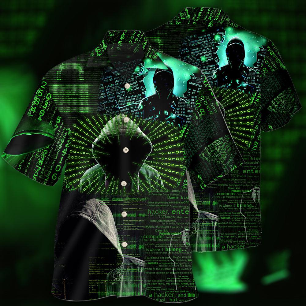 Hacker Cool Hacker - Hawaiian Shirt 