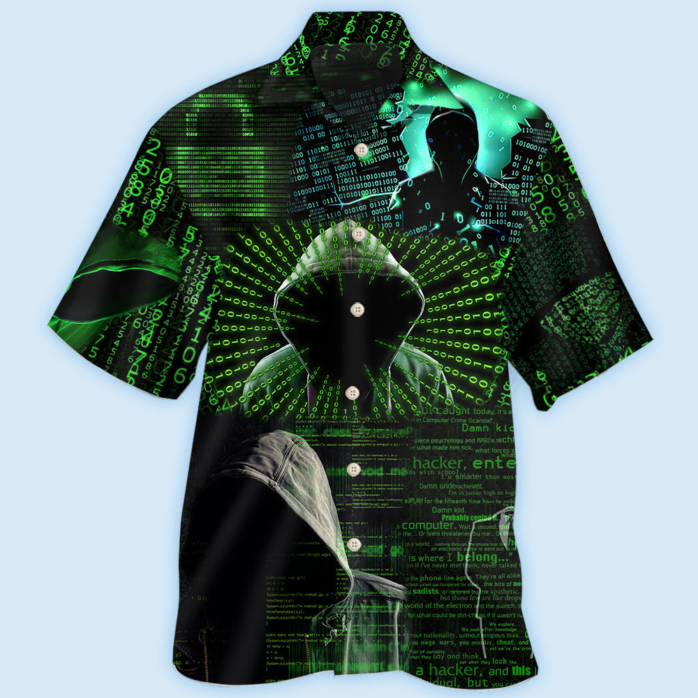 Hacker Cool Hacker - Hawaiian Shirt 