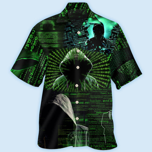 Hacker Cool Hacker - Hawaiian Shirt 