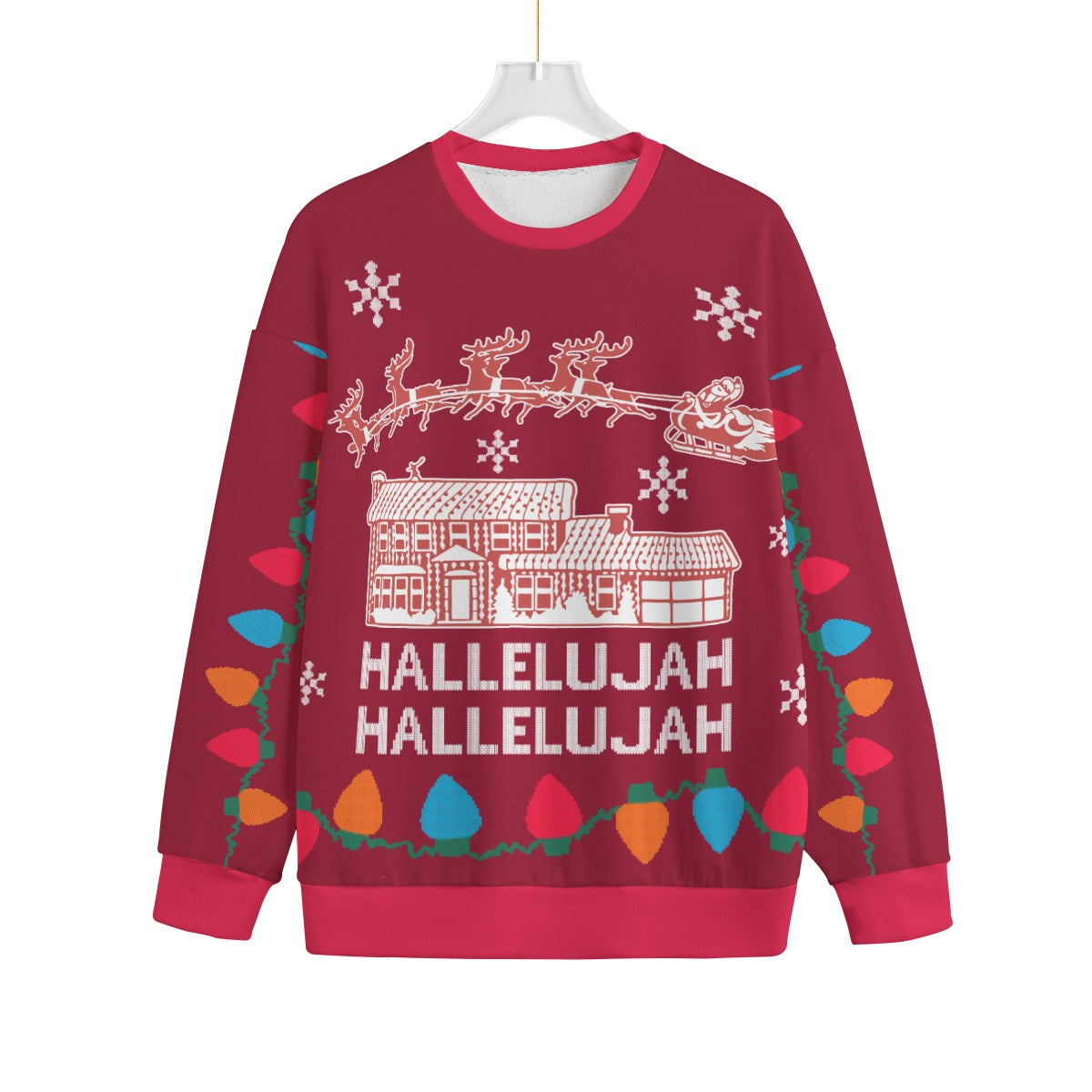 Hallelujah Christmas Vacation Plus Size Ugly Christmas Sweater