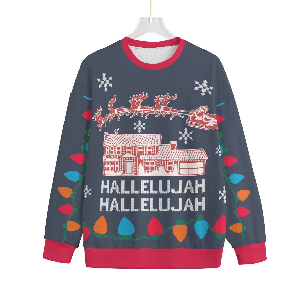 Hallelujah Christmas Vacation Plus Size Ugly Christmas Sweater