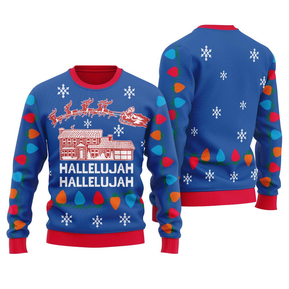 Hallelujah Ugly Christmas Sweater For Women