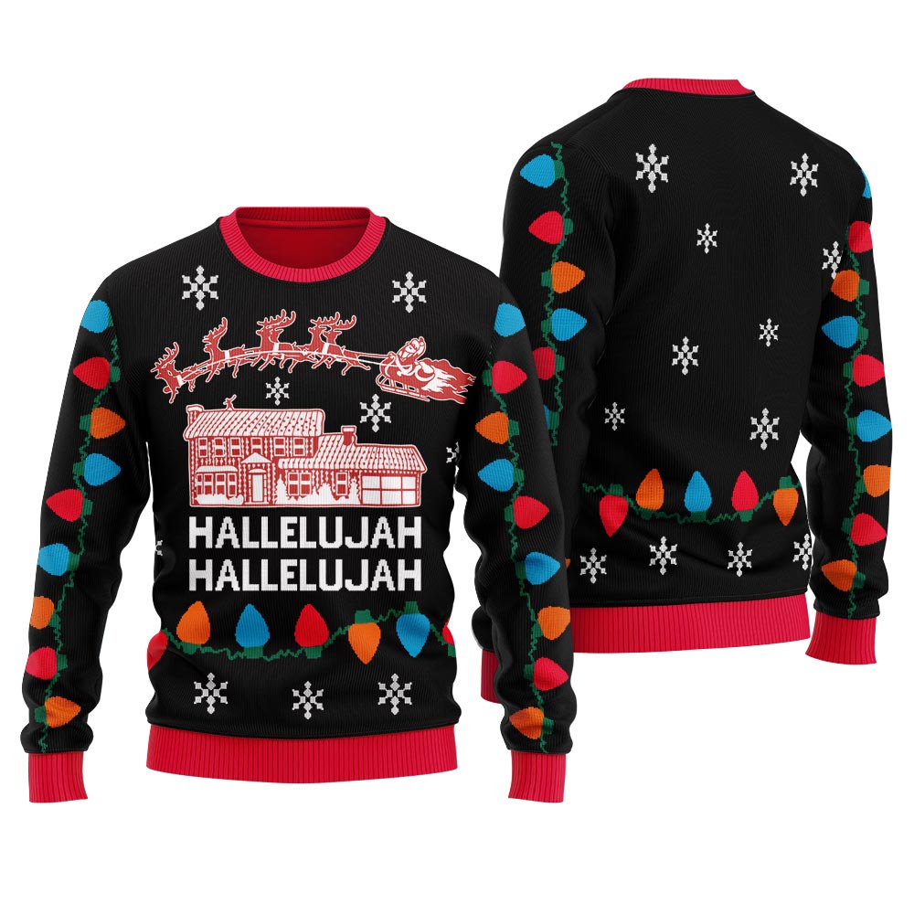 Hallelujah Ugly Christmas Sweater For Women