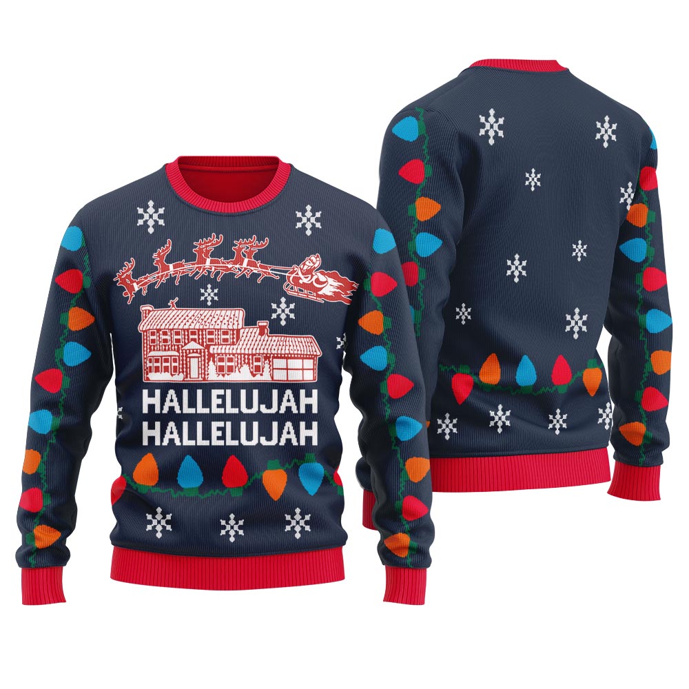 Hallelujah Ugly Christmas Sweater For Women