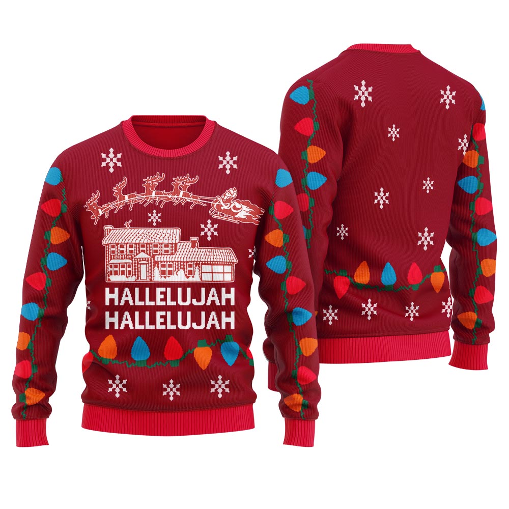 Hallelujah Ugly Christmas Sweater For Women