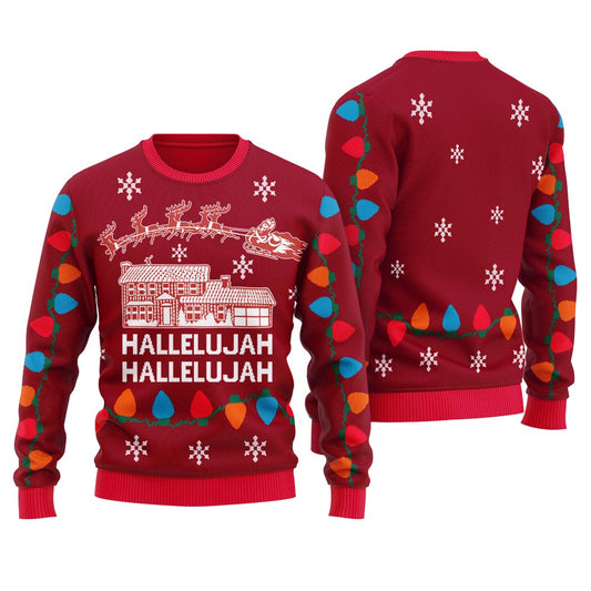 Hallelujah Ugly Christmas Sweater For Women