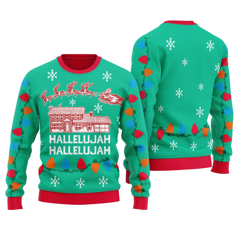 Hallelujah Ugly Christmas Sweater For Women