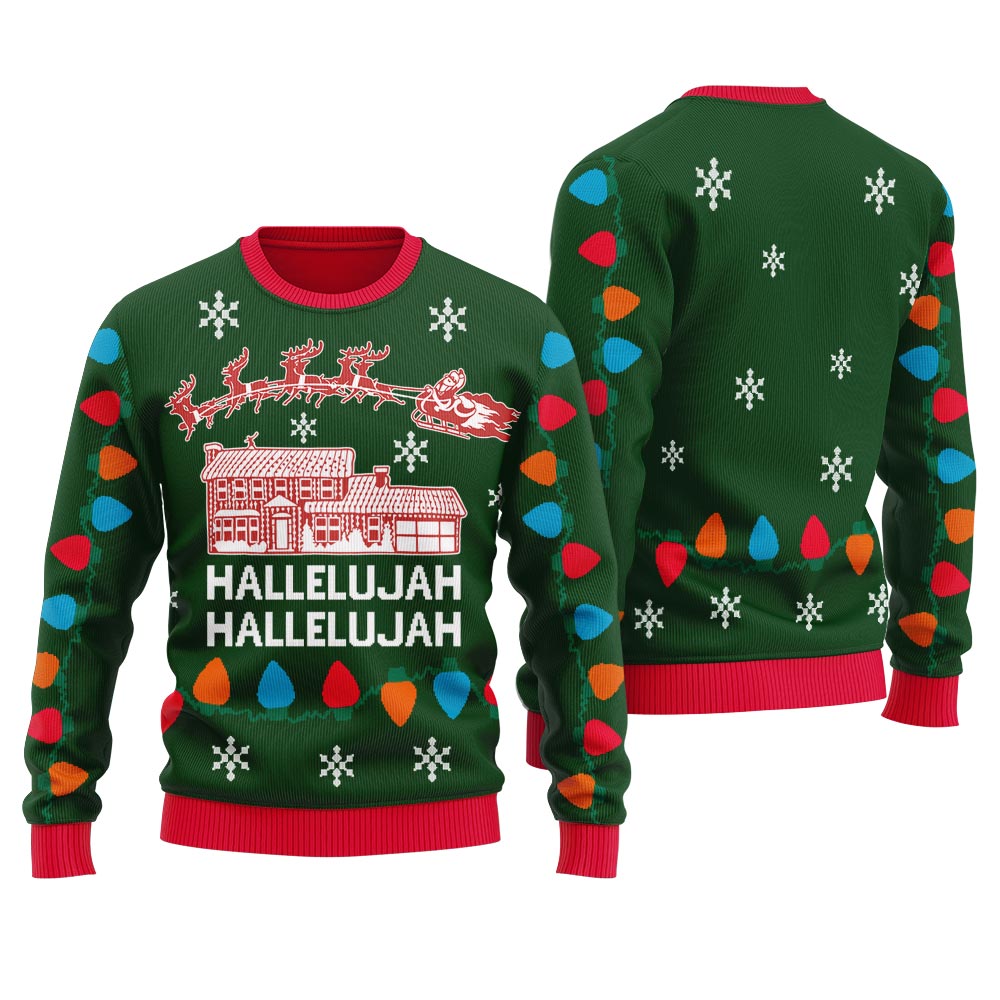 Hallelujah Ugly Christmas Sweater For Women