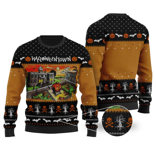 Halloween Town University Sweater Black