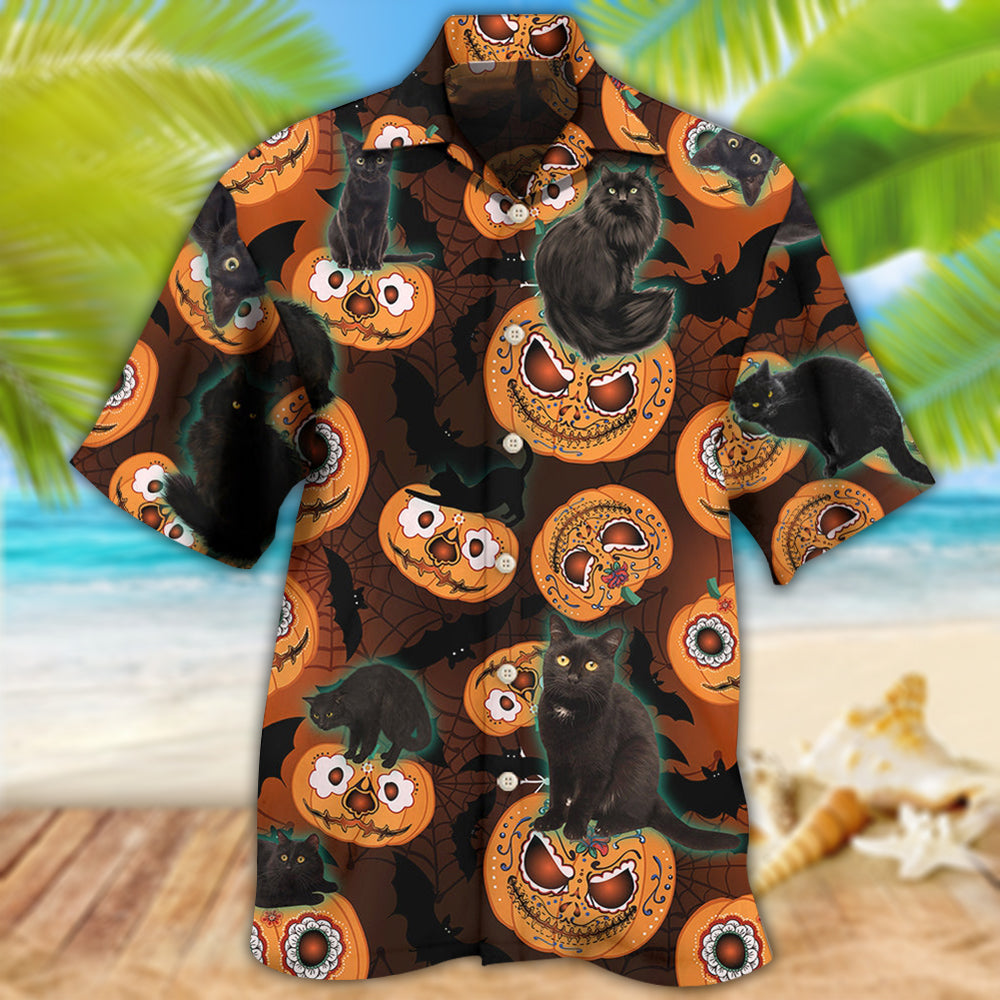Halloween Is Better Cat Make - Hawaiian Shirt 