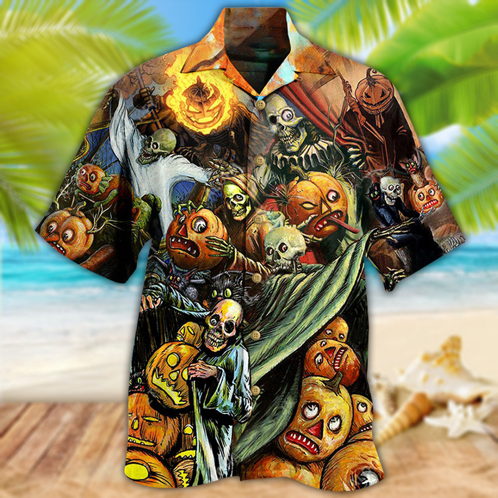 Halloween Pumpkin Scary - Hawaiian Shirt 