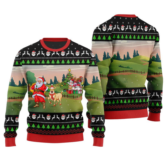 Happy Christmas Farm Ugly Sweater