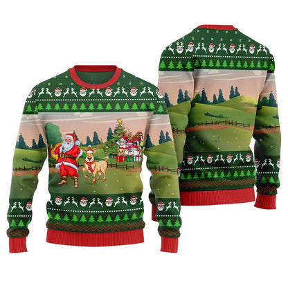 Happy Christmas Farm Ugly Sweater