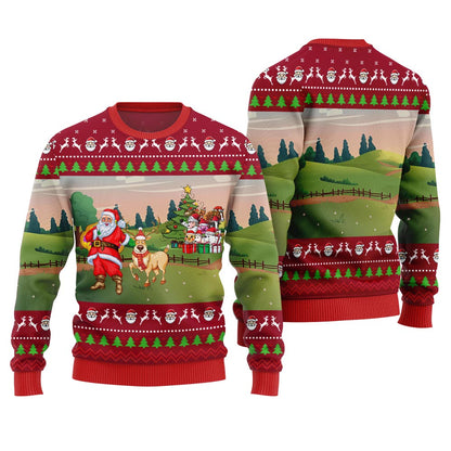 Happy Christmas Farm Ugly Sweater