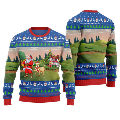 Happy Christmas Farm Ugly Sweater