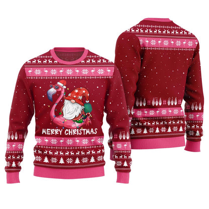 Happy Christmas Flamingo Ugly Sweater