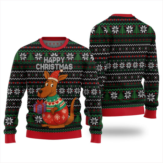Happy Christmas Kangaroo Ugly Xmas Sweater