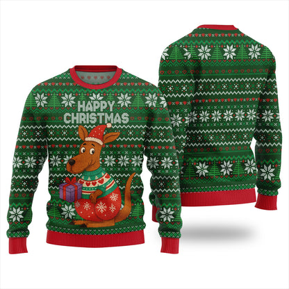 Happy Christmas Kangaroo Ugly Xmas Sweater
