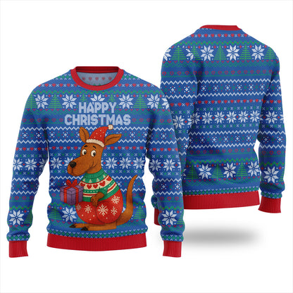 Happy Christmas Kangaroo Ugly Xmas Sweater