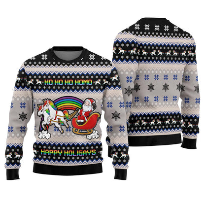 Happy Holigays Ugly Christmas Sweater