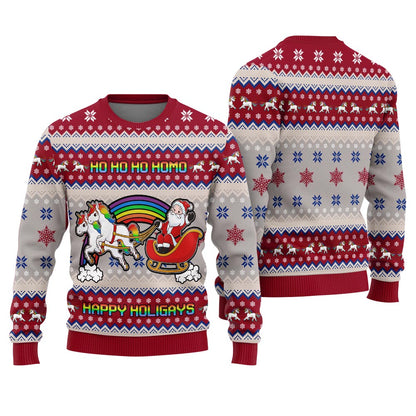 Happy Holigays Ugly Christmas Sweater