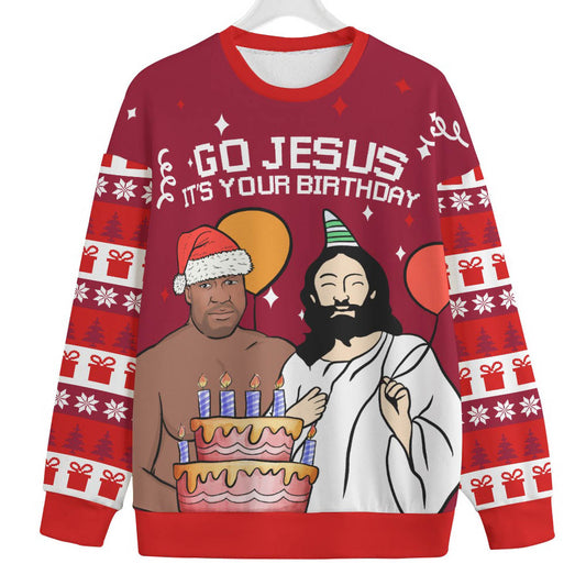 Happy Jesus Birthday Womens Plus Ugly Christmas Sweater