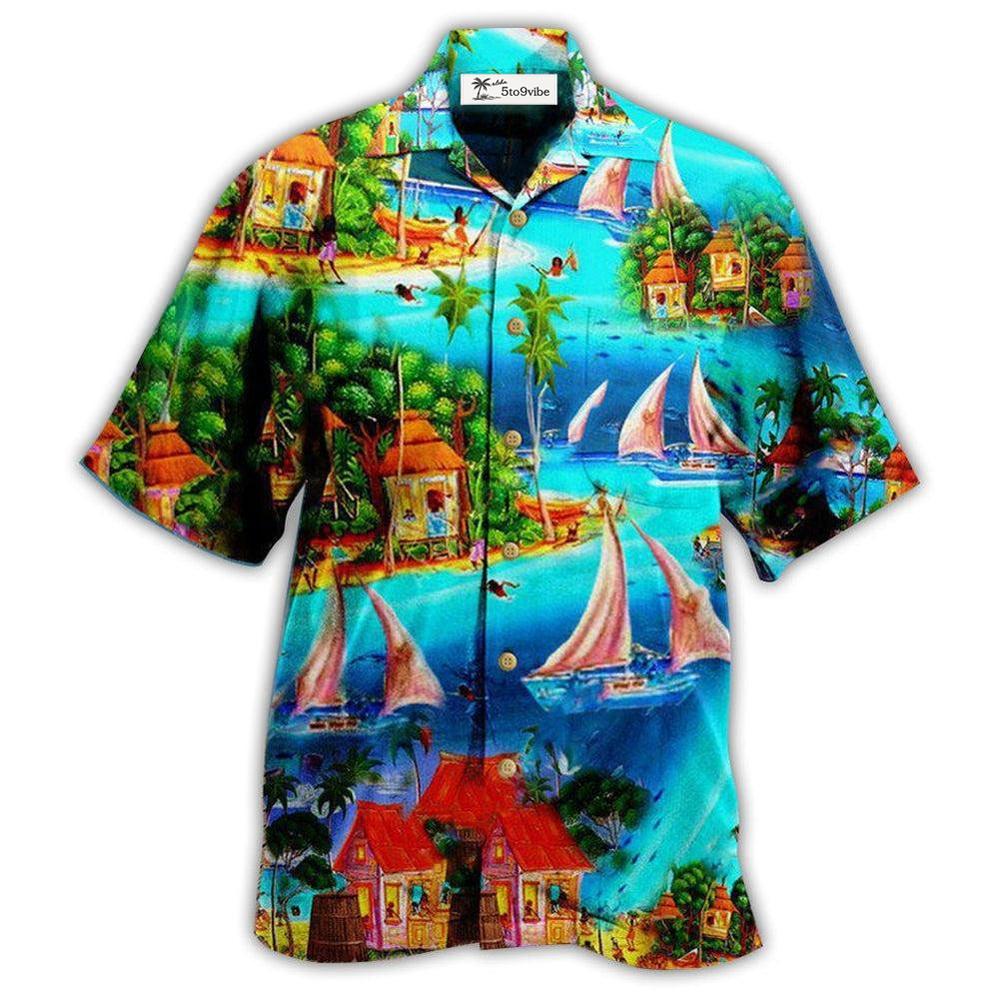 Hawaiian Shirt / Adults / S Hawaii Life Is A Beach - Hawaiian Shirt 