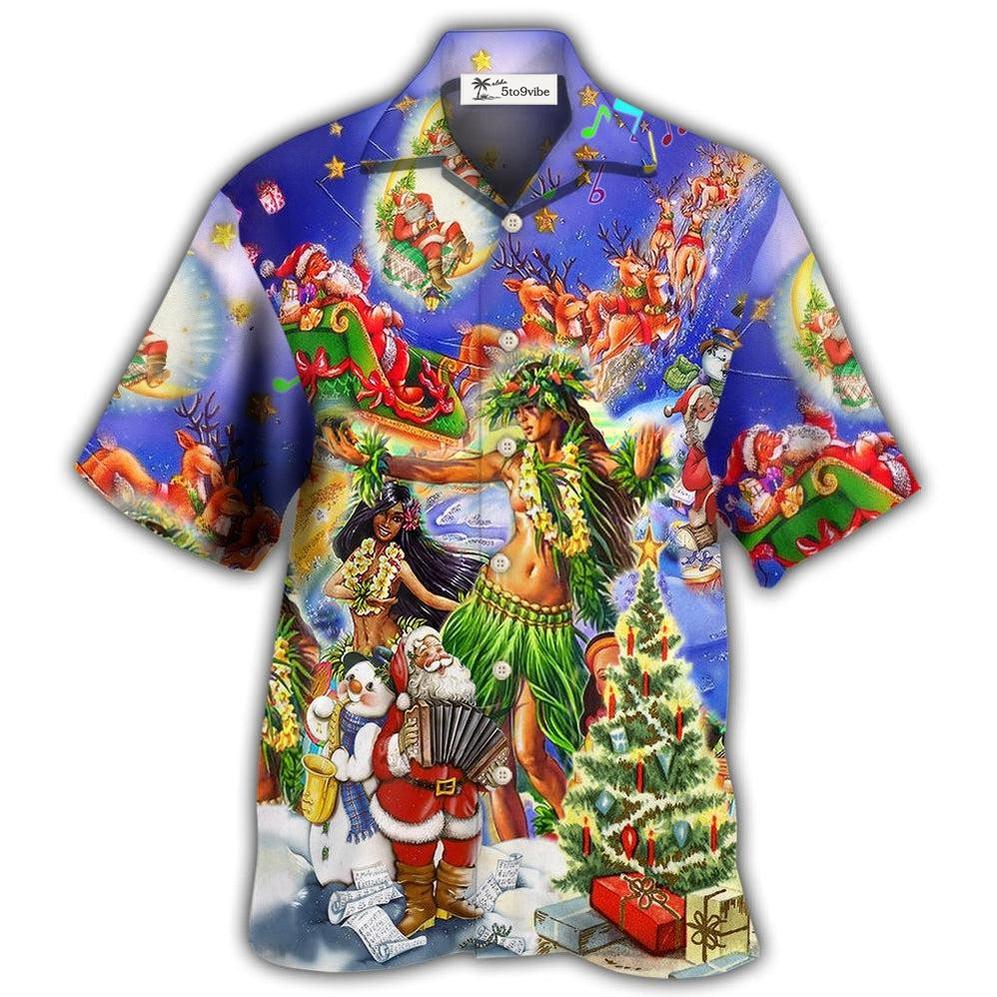 Hawaiian Shirt / Adults / S Hawaii The Aloha Merry Christmas - Hawaiian Shirt 