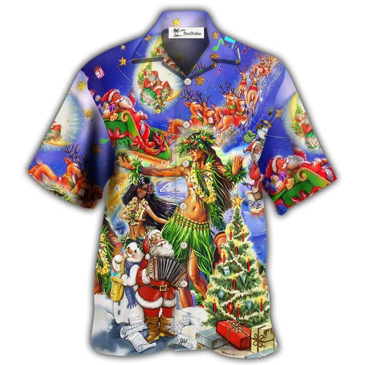 Hawaiian Shirt / Adults / S Hawaii The Aloha Merry Christmas - Hawaiian Shirt 