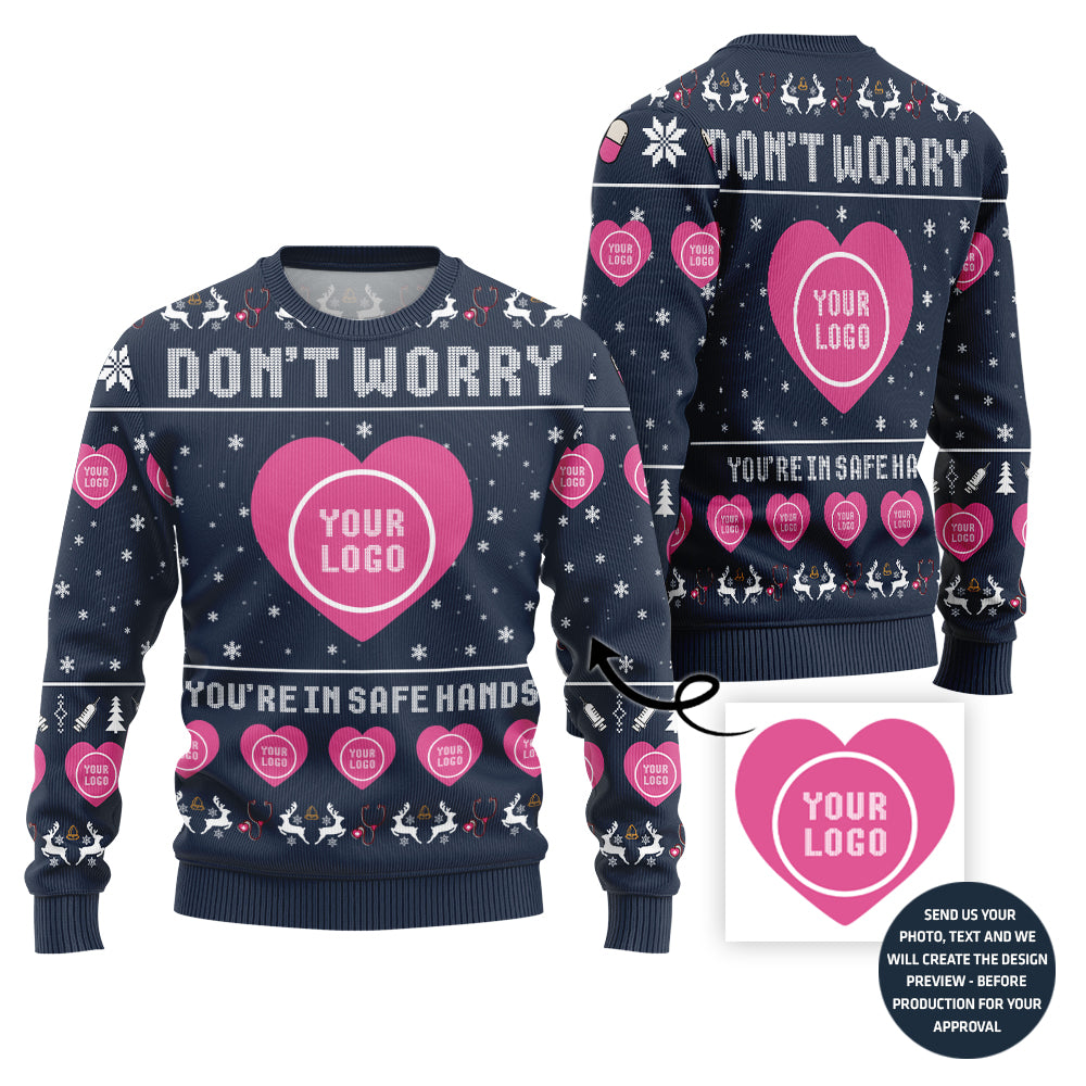 Heartfelt Custom Logo Ugly Christmas Sweater For Doctor
