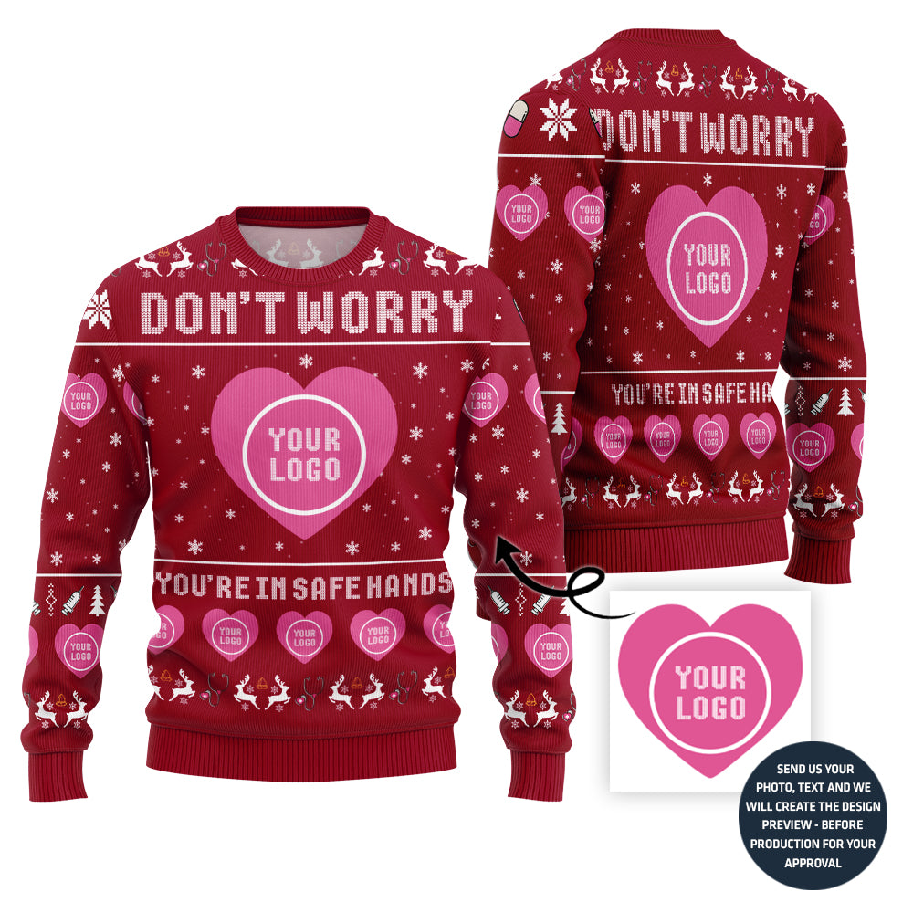 Heartfelt Custom Logo Ugly Christmas Sweater For Doctor