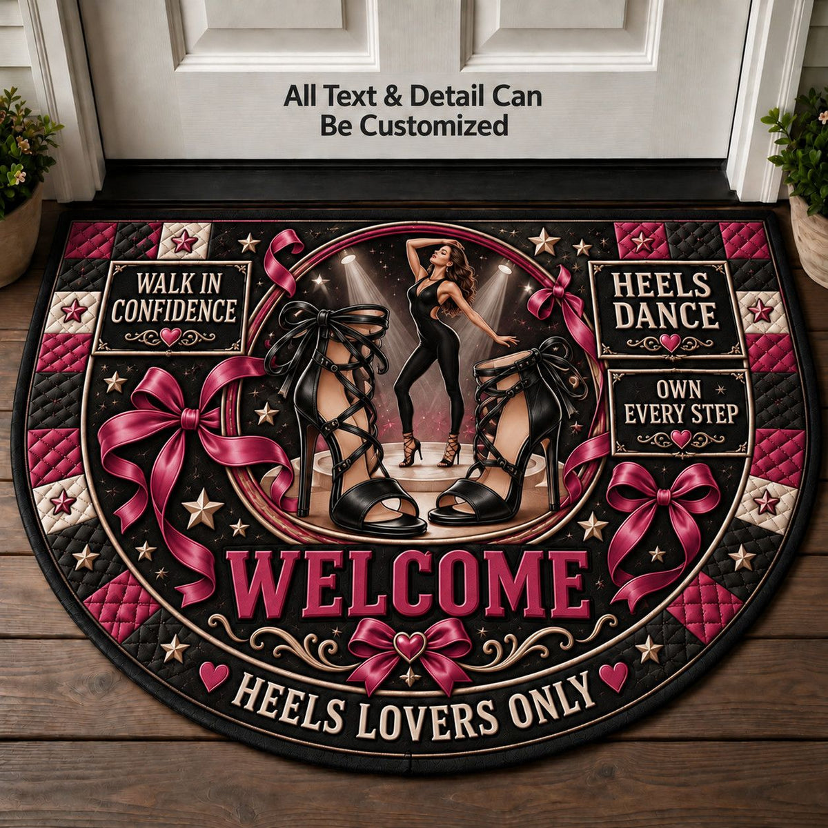 Heels Dance Personalized Half Round Mat | 5To9Vibe