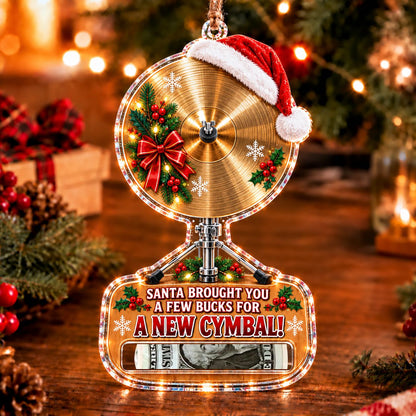 Hi Hat Christmas money holder ornament