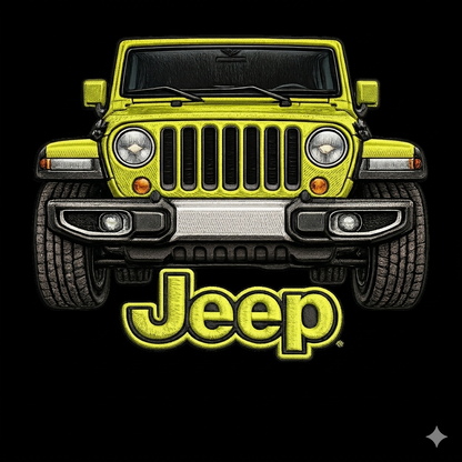 Sudadera prémium unisex Jeep bordada con cremallera de cuarto, suéter con cremallera de cuarto inspirado