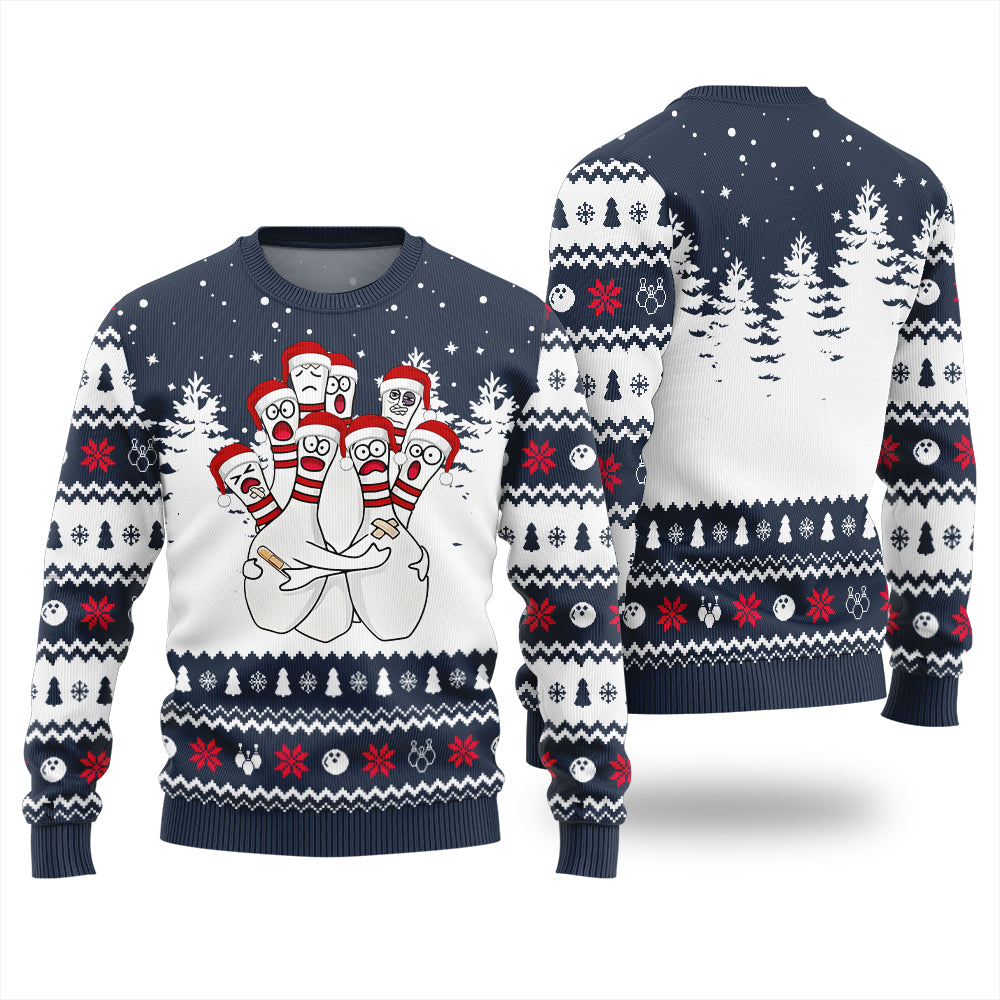 Hilarious Bowling Ugly Christmas Sweater