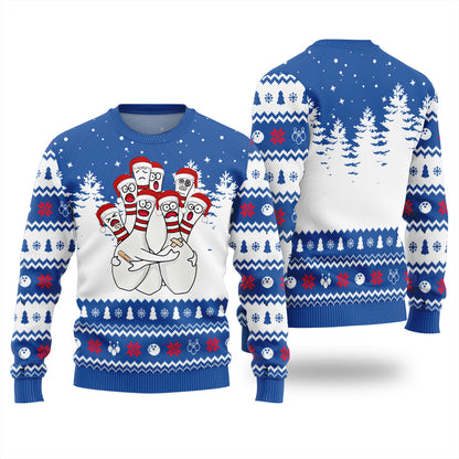 Hilarious Bowling Ugly Christmas Sweater