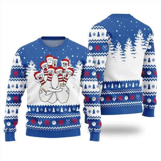 Hilarious Bowling Ugly Christmas Sweater