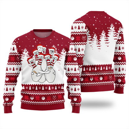 Hilarious Bowling Ugly Christmas Sweater