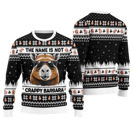Hilarious Capybara Ugly Xmas Sweater