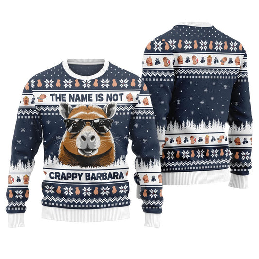 Hilarious Capybara Ugly Xmas Sweater