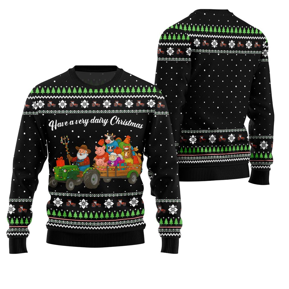 Hilarious Farming Ugly Christmas Sweater