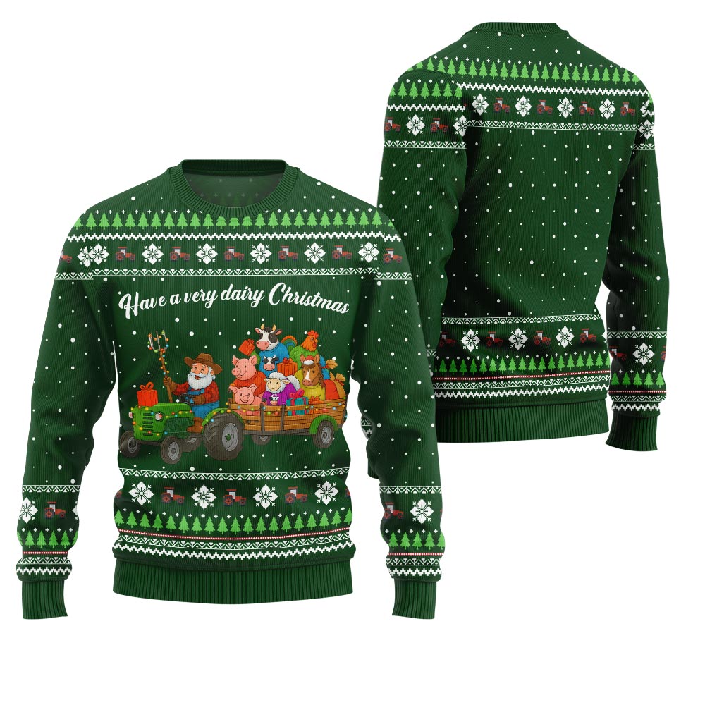 Hilarious Farming Ugly Christmas Sweater