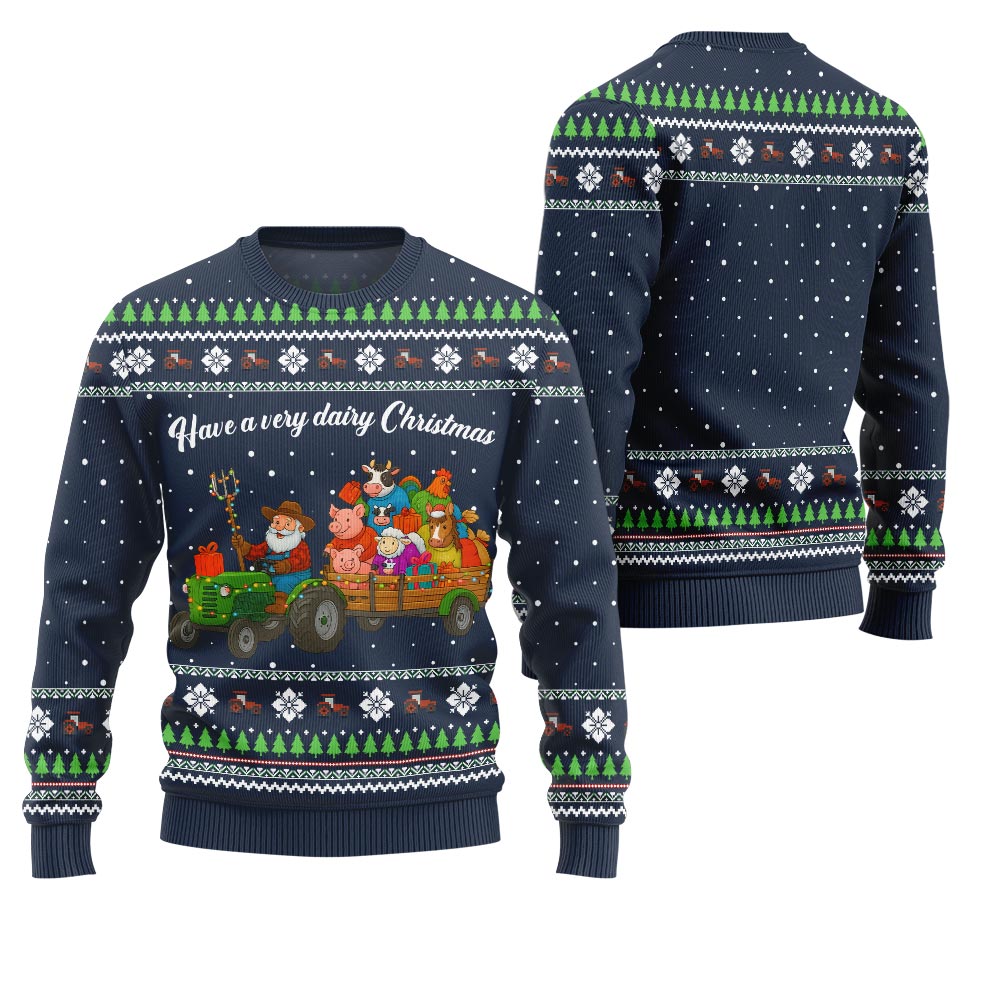 Hilarious Farming Ugly Christmas Sweater