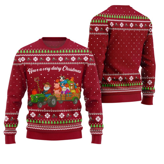 Hilarious Farming Ugly Christmas Sweater