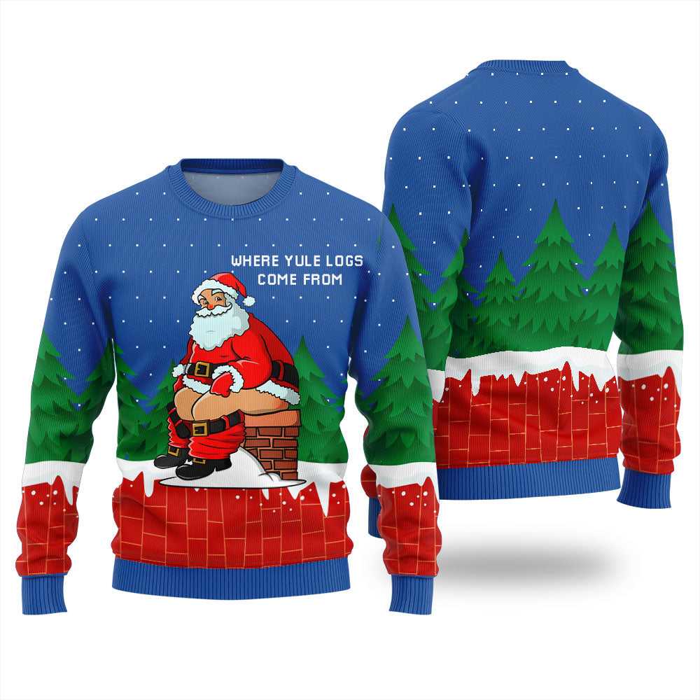 Hilarious Santa Claus Funny Ugly Christmas Sweater