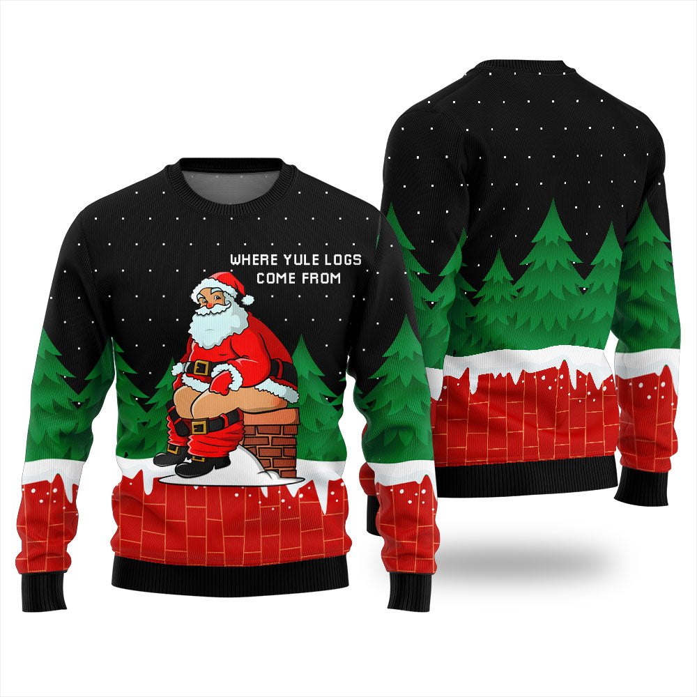 Hilarious Santa Claus Funny Ugly Christmas Sweater
