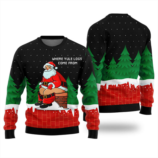 Hilarious Santa Claus Funny Ugly Christmas Sweater