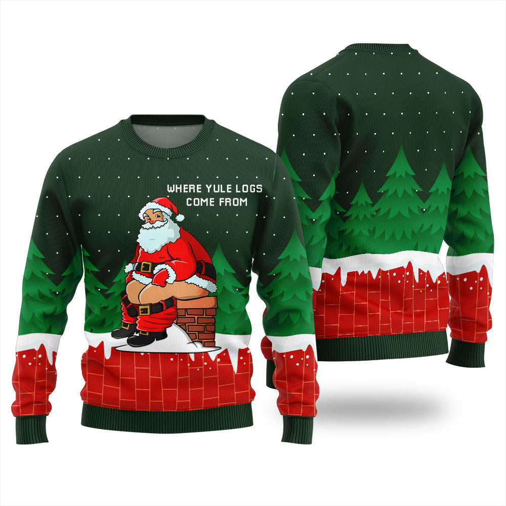 Hilarious Santa Claus Funny Ugly Christmas Sweater