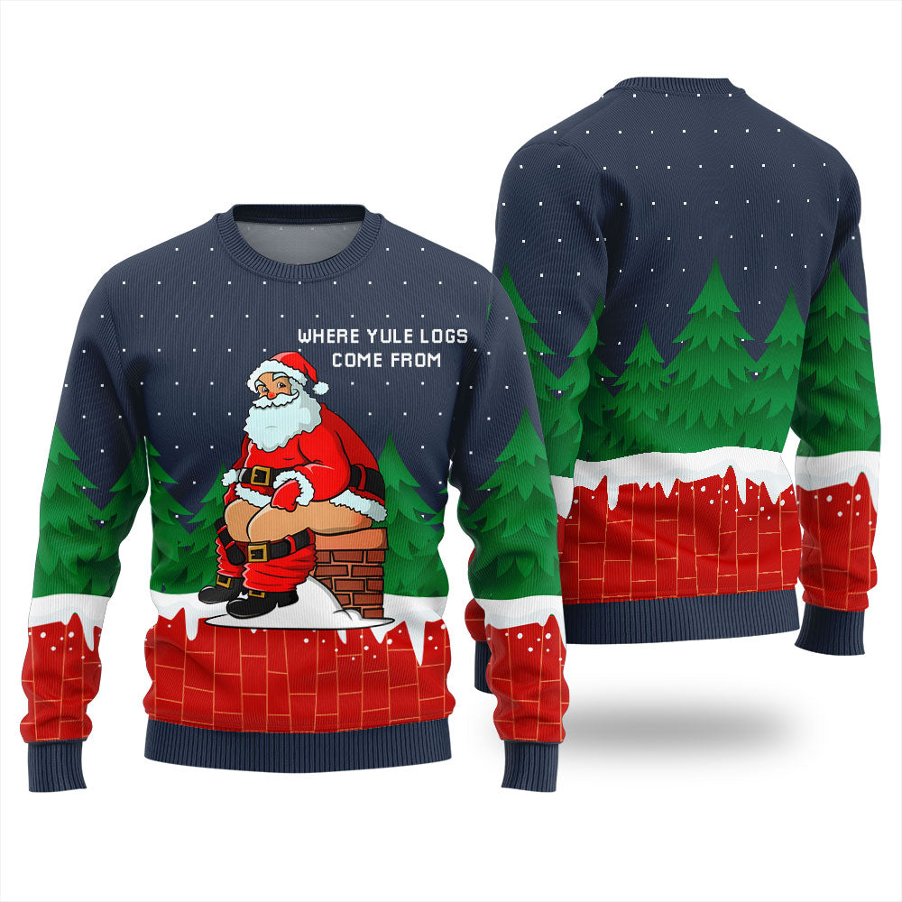 Hilarious Santa Claus Funny Ugly Christmas Sweater